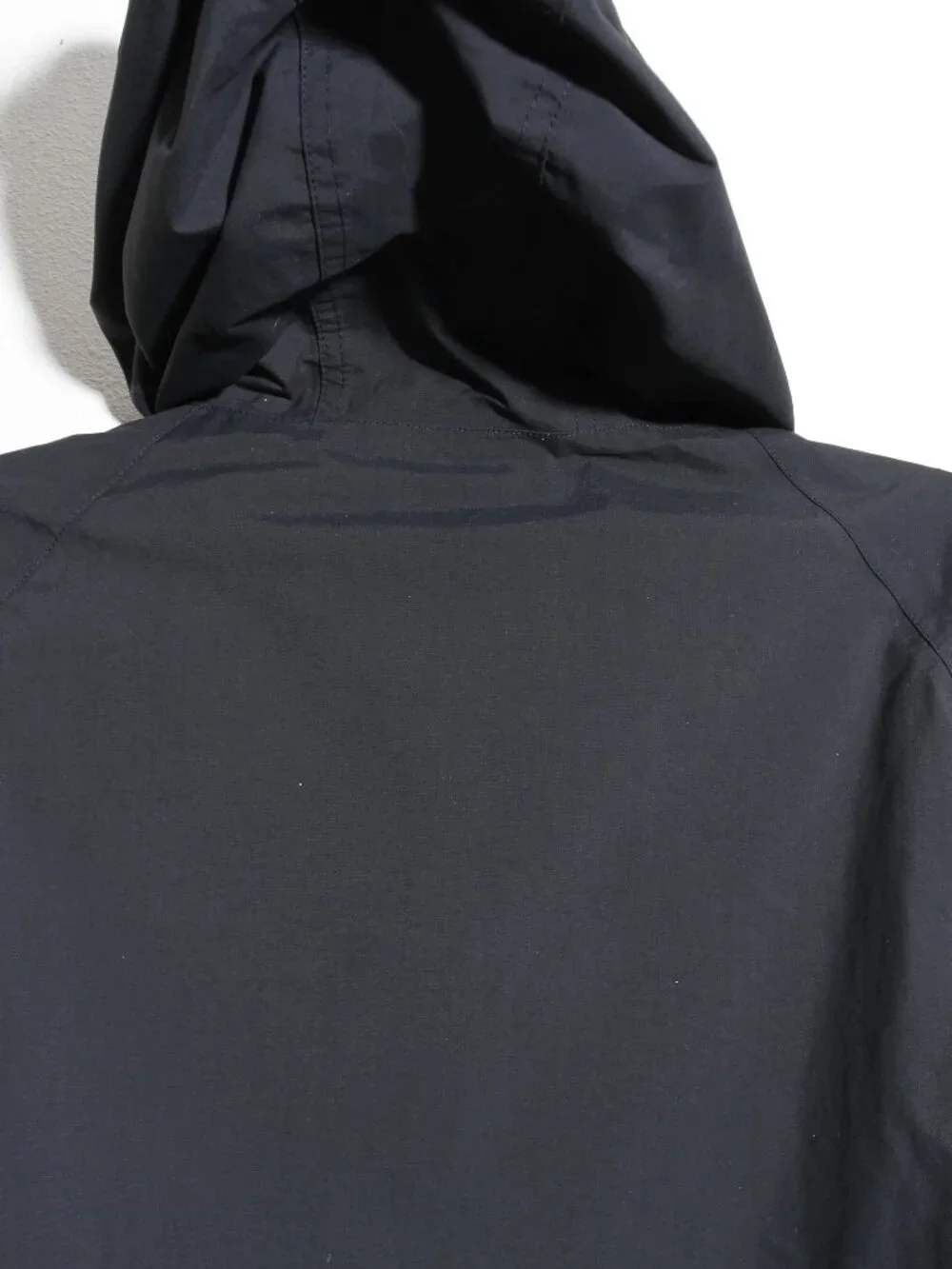 Taylor Stitch The Powder Jacket Anorak Half Zip Black Hooded Nylon Sz 40 Medium